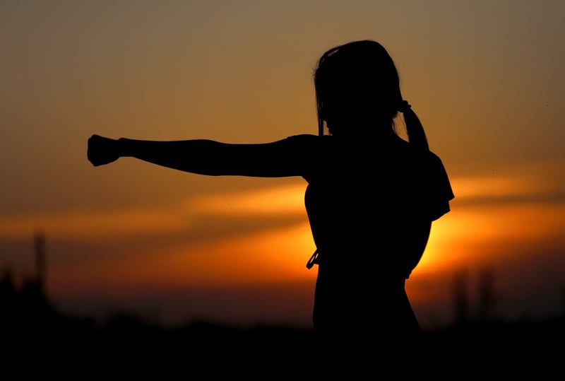 Taekwondo practice